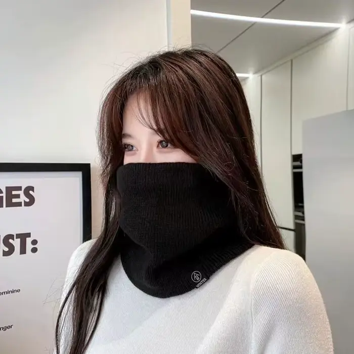 Écharpe Snood unisexe en cachemire solide pour hommes et femmes, anneau de cou, optique chaude, mode