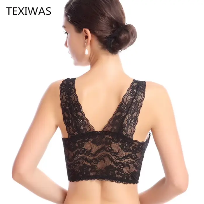 Bezešvá květinová krajka a bavlněná podprsenka pro ženy, elegantní a sexy nosit každý den nebo nabídnout pro zvláštní příležitosti