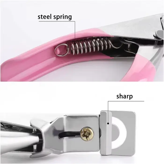 Pince à faux-ongles en acrylique, type spécial U Word Cut, outils de manucure