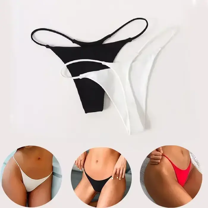 Lingerie Sexy G Strings taille basse String culotte femme Sexy sous-vêtements femmes sans couture tongs basses femmes sexy style de plage