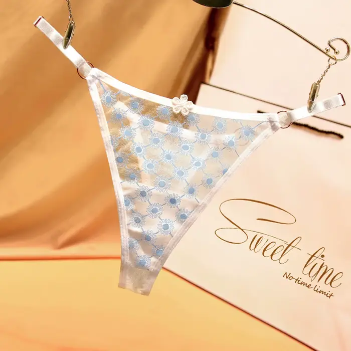 Sexy tanga v průhledné krajky pro ženu, kalhotky nízký pas, spodní prádlo tanga, ženské tanga, spodní prádlo, intimní spodní prádlo
