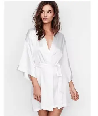 Été Champagne chinois mariée Robe de mariée Satin vêtements de nuit femmes chemise de nuit Sexy chem