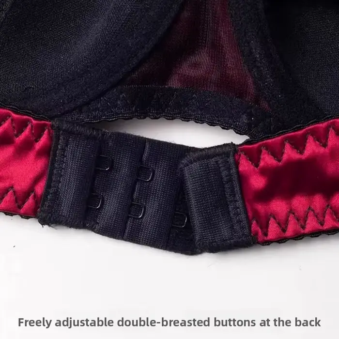 Červená, sexy francouzská svatební noční podprsenka, krajka Bralette, jemný, nastavitelný a ohnutý pro malou hruď