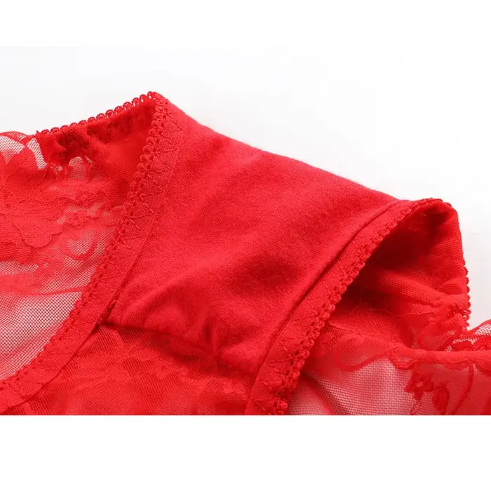 Plus velikost dámské CRWC průhledný krajkové kalhotky, elegantní a smyslné dámské spodní prádlo pro zvláštní příležitosti