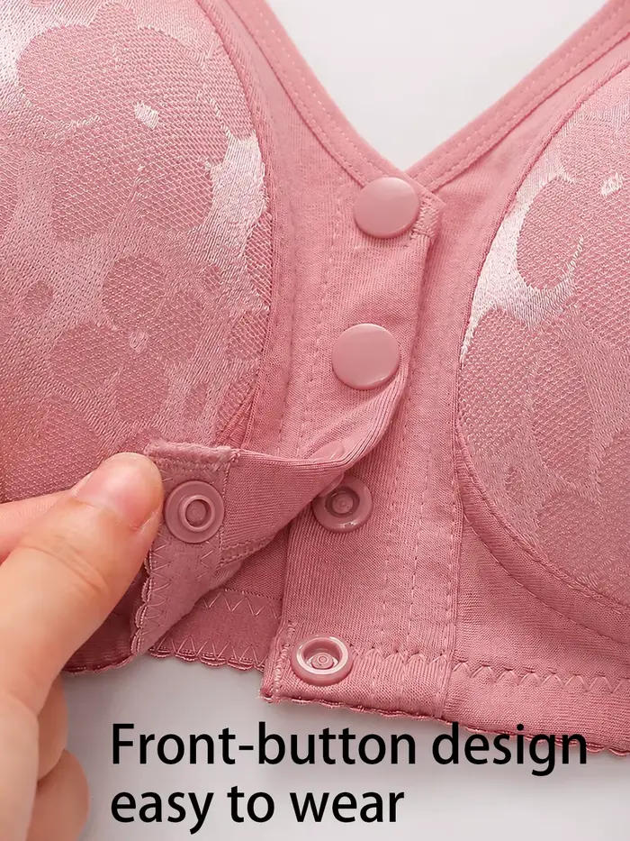Soutien-gorge femme en coton et élasthanne avec dentelle fleurie pour maintien doux et confortable occasions quotidiennes et spéciales