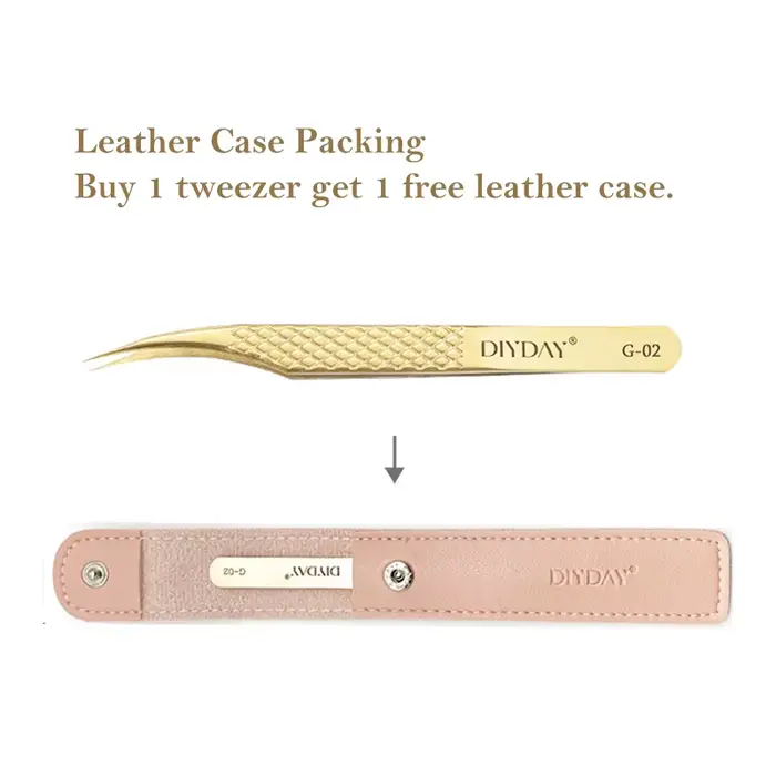 DIYDAY – pincettes antidérapantes pour Extension de cils, pointe en Fiber d'acier inoxydable, outil 