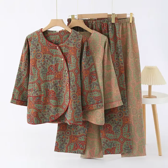 Pyjamas en coton pour femmes, taille M L XL, basiques, sexy, casual, lounge, tentant, vintage, nouveauté, robe de nuit, vêtements de nuit, habits de maison