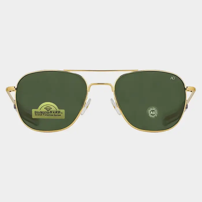 1 pièces/3 pièces pilote mode lunettes hommes Top qualité marque concepteur verre trempé lentille AO
