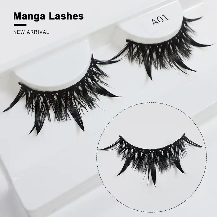 RED SIREN – faux-cils en Manga mouillés, longs, épais, naturels, à la mode, maquillage coréen, nouve