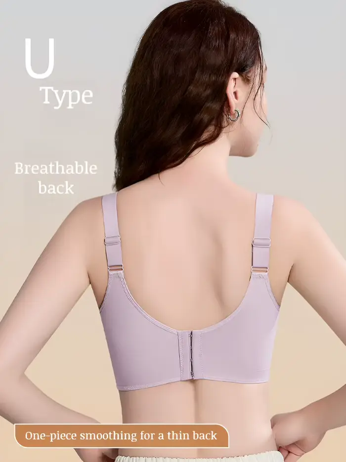 Soutien-gorge Brelira pour femmes, couvrance totale, effet minimisateur, anti-affaissement, lissage latéral, sans armatures, soutien sans coutures, bande large.