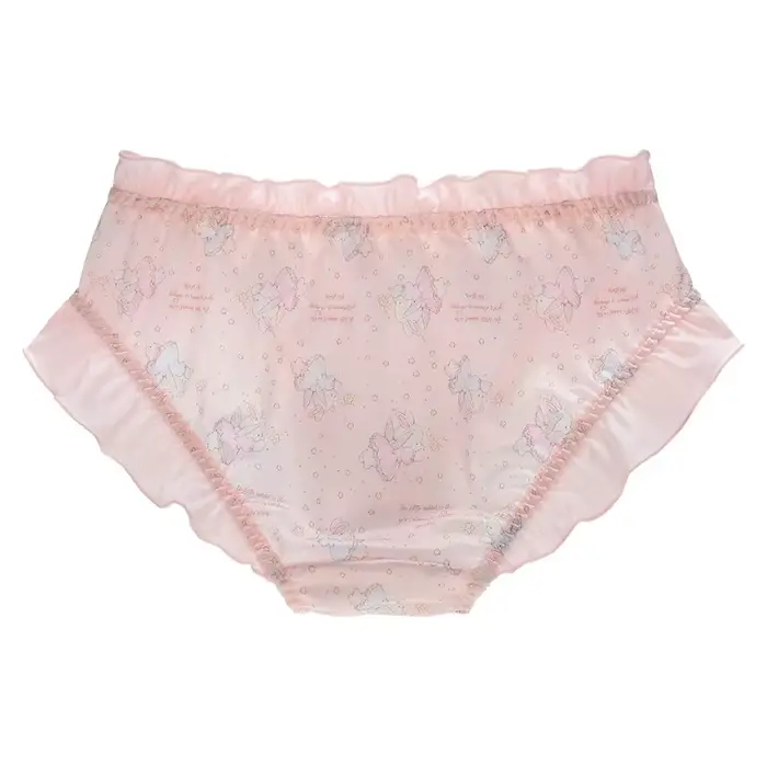 Roztomilý hedvábí mléko krásné sladké kreslené ženy kalhotky princezna styl Lolita volánky prodyšné nízké pasu spodní prádlo vysoká elasticita