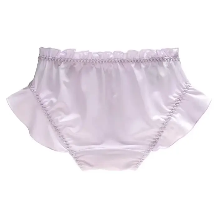 Culottes pour femmes en soie de lait, douces, mignonnes et adorables, style Lolita, avec dentelle, volants, nœuds en ruban, élastiques, respirantes, couleur bonbon