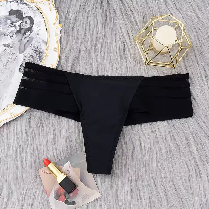 String femme culotte sous-vêtements transparents Sexy femmes sans couture Perspective caleçon femme