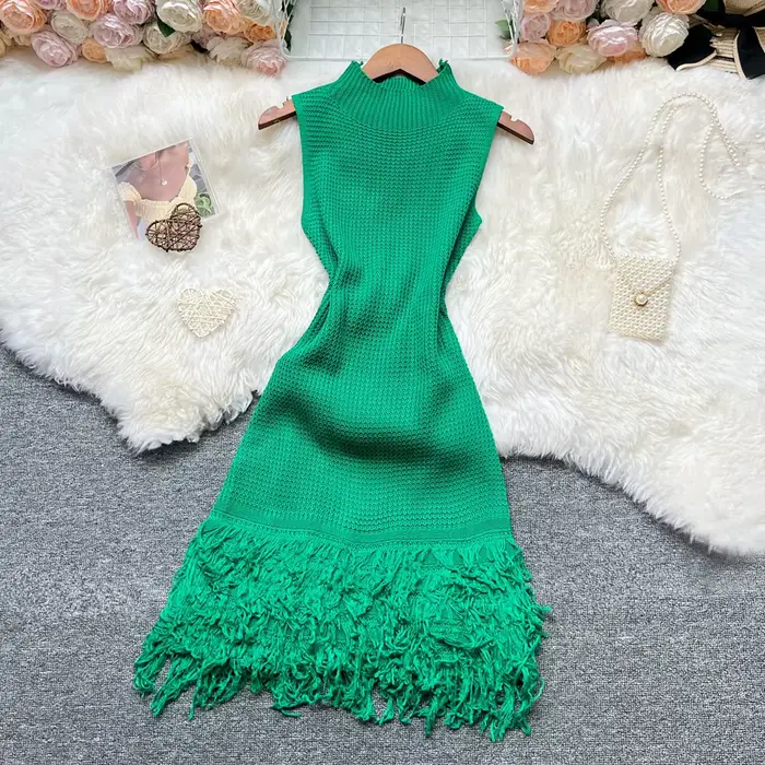 YuooMuoo femmes robe 2026 nouvelle mode d'été Sexy ajouré couture sans manches moulante robe de soir