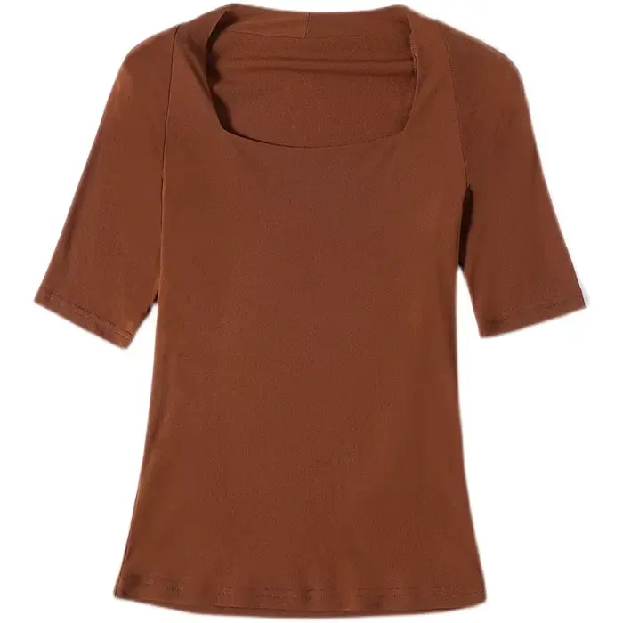 Chemise en maille à demi-manches pour femmes, chemise mince pour documents solides, mode coréenne, t