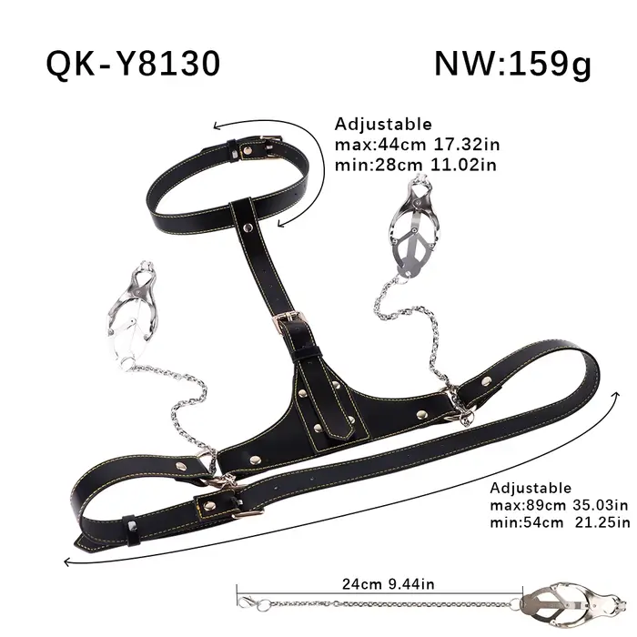 QKKQ – přenosná BDSM erotická podprsenka s objímkou na bradavky, nastavitelná prsa Bondage živůtek, hrudní pojivo, pas pro ženy, hry pro dospělé