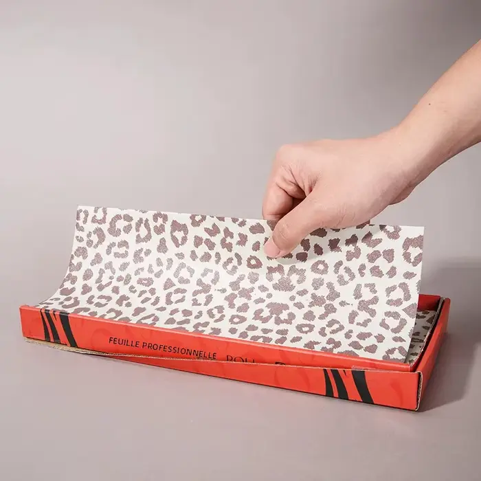Papírové listy pro barvení vlasů leopard vzor 300 kusů stylový účes příslušenství pro ženy zvláštní příležitosti