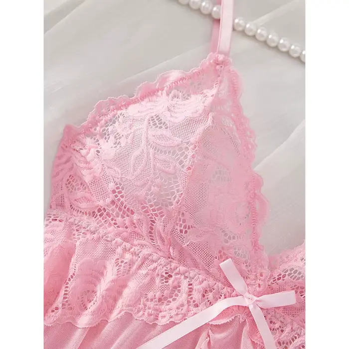 Letní kostým ramínko, Ultra jemné noční košile, krajkové tanga set, sexy pyžama pro ženy, spodní prádlo, teplá noční košile, pohodlné noční prádlo