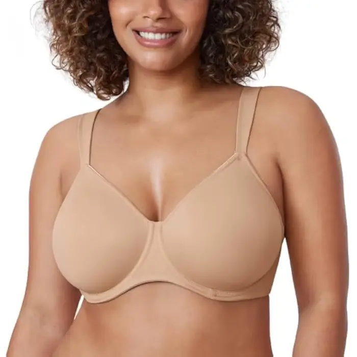 Soutien-gorge femme en élasthanne avec armatures et tasses pleines pour un maintien optimal et une couverture complète occasions quotidiennes