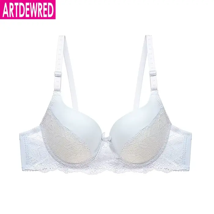 Soutien-gorge Sexy en dentelle, soutien-gorge Push Up à fleurs pour femmes, Bralette à armatures, grande taille, soutien-gorge Super fin