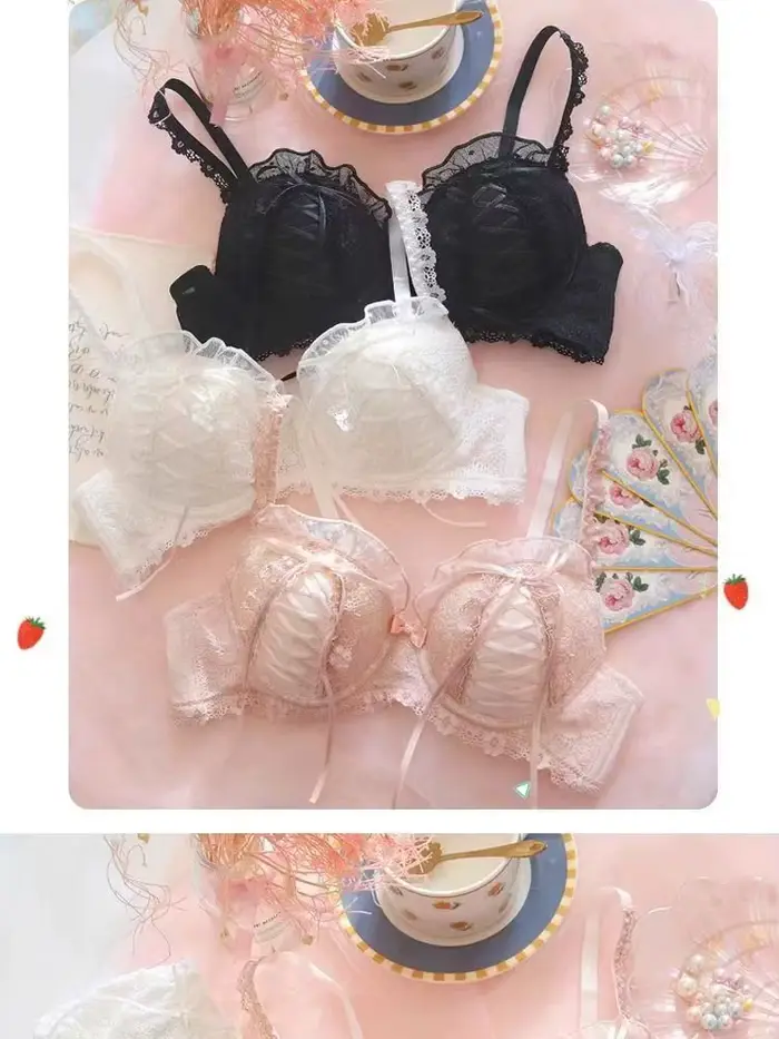 Lolita-Soutien-gorge de Rhen dentelle, sexy, ajustable, anti-6 000, doux, tempérament