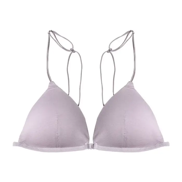 Soutiens-gorge triangulaires romantiques pour femmes, fines bretelles, dos nu, sans armatures, linge