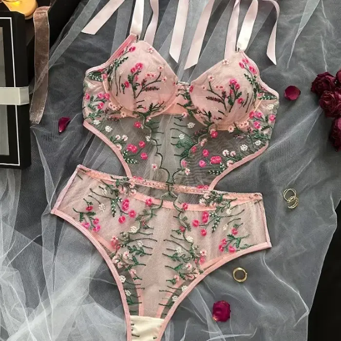 Toucheart Dámská podprsenka a kalhotky set Lingerie pro ženy sexy oblečení sada