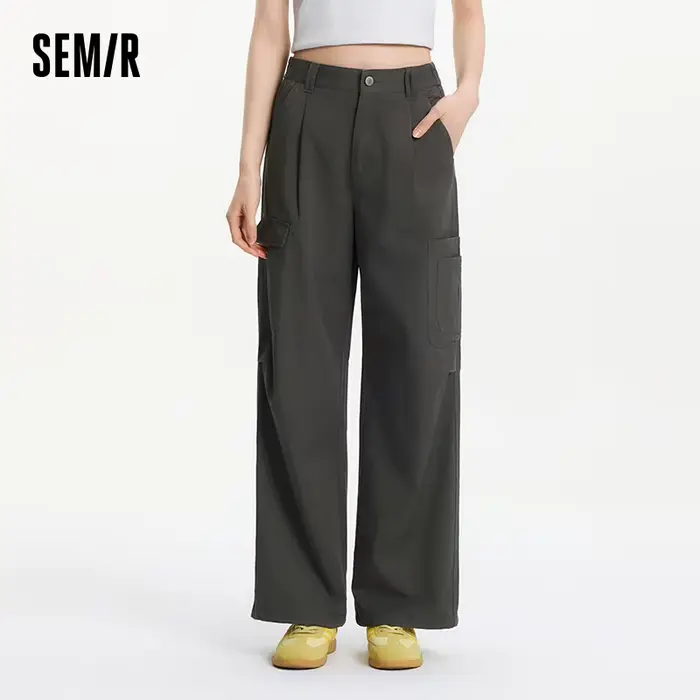 Pantalon plissé pour femme Semir 2026, taille élastique avec cordon de serrage, style décontracté ur
