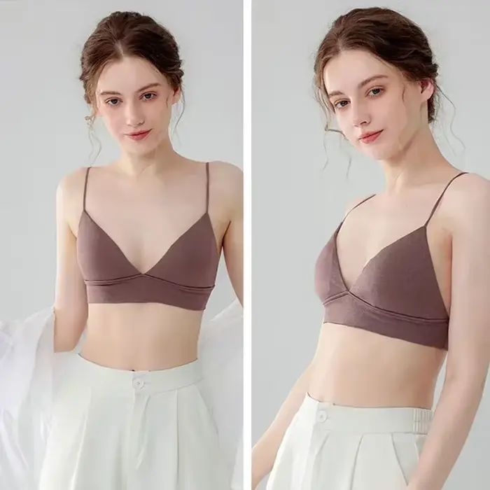 French Triangle podprsenka pro ženy, trubkový top, Sexy, bezešvé, košilka, bezdrátový, bez zad, spodní prádlo, Bralette, léto