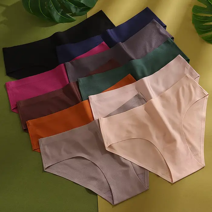 Sexy bezešvé kalhotky pro ženy, dámské spodní prádlo, barva jednobarevný, prodyšné slipy, nízký pas, měkké spodní prádlo