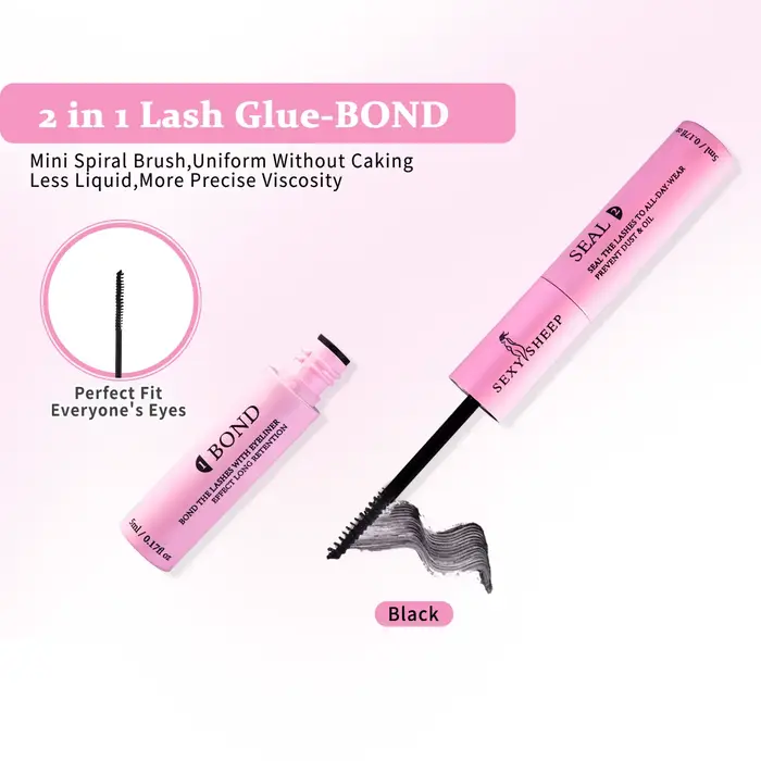 Kit d'extension de cils à faire soi-même, 200 pièces, grappe de cils individuelle, boucles D, mélang