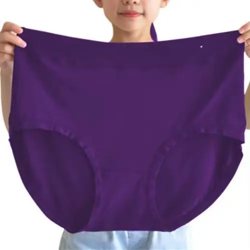 Grande taille femmes culottes graissage Extra Large lait soie Triangle caleçon tête femme mère moyen