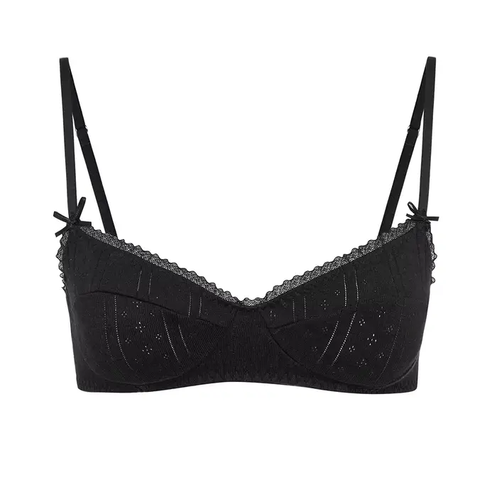 COUCOU Style Vintage soutien-gorge à bretelles soutien-gorge sans armatures garniture en dentelle mi