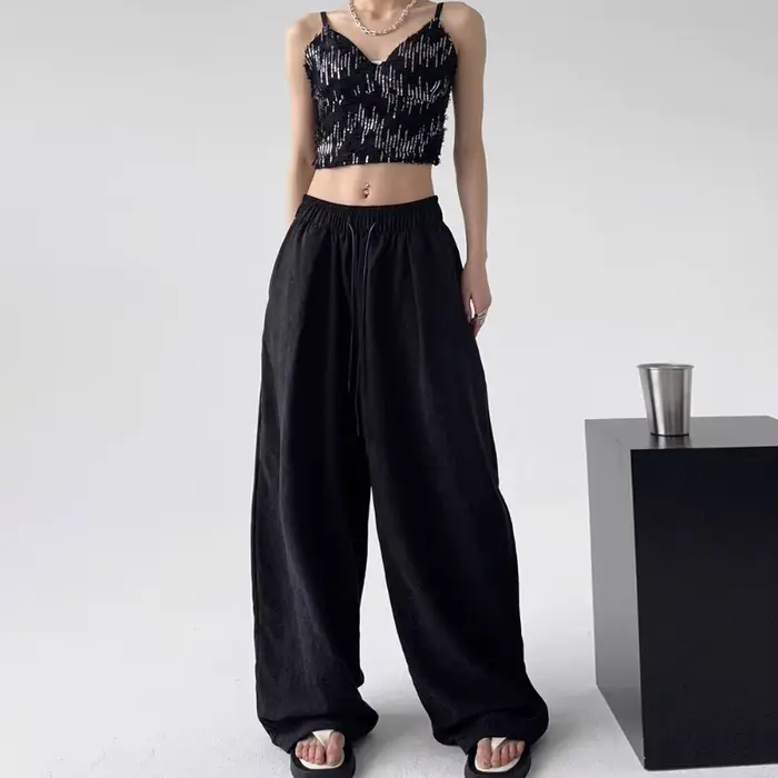 Baggy pantalons de survêtement pour femmes pantalons larges décontracté pantalons pour femmes Style 