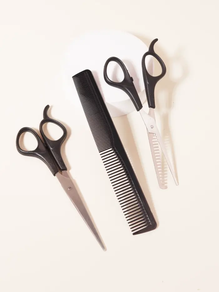 Ensembles de ciseaux 3 pièces-convient pour amincir et coiffer les cheveux-pour hommes et femmes pou