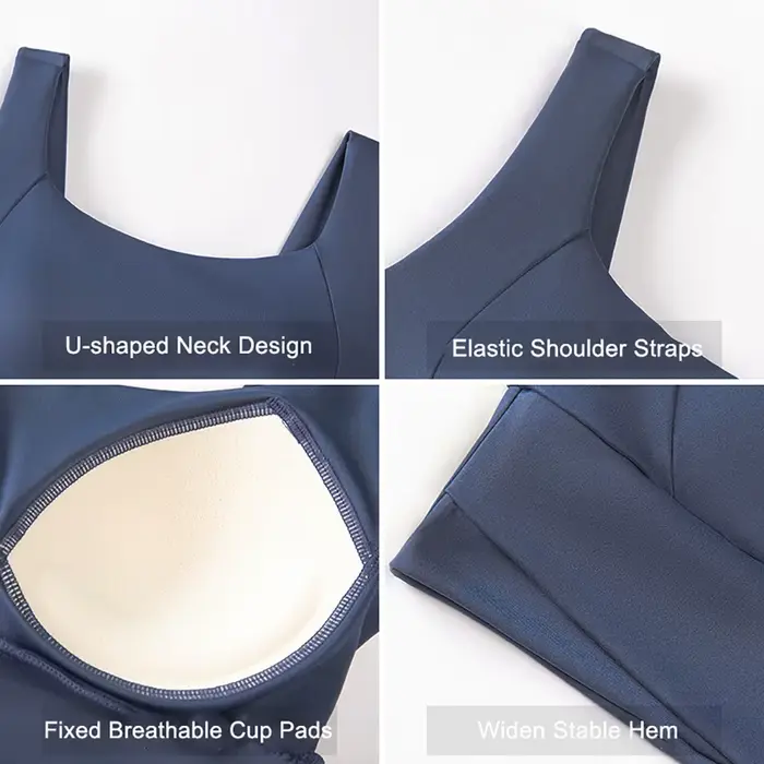 Soutien-gorge de sport à fort impact pour femmes, soutien-gorge de sport rembourré, haut court d'entraînement, de Fitness, dos nageur, pour le Yoga