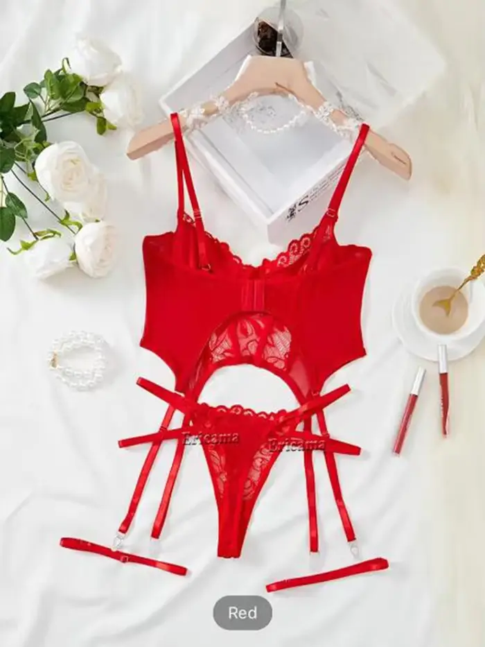 Ensemble intime féminin sexy en polyester pour femmes occassions romantiques et nuits d'amour inoubliables