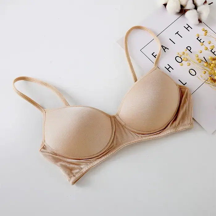 Soutien-gorge en soie pour femmes, sans armatures, en soie naturelle, 3/4 bonnets, pour usage quotidien, couleur unie, fin, confortable, bretelles réglables, 2023
