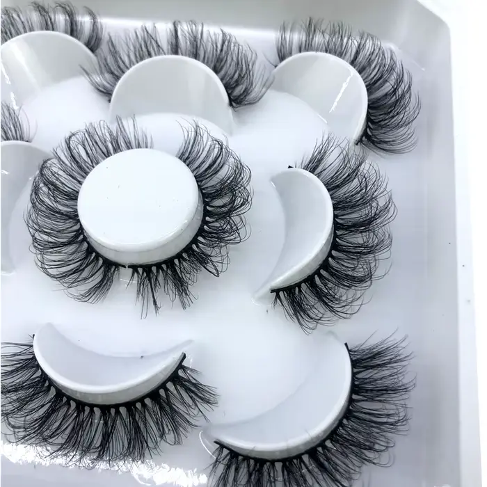 Nouveau 5 paires 8-25mm naturel 3D faux cils faux cils kit de maquillage vison cils extension vison 