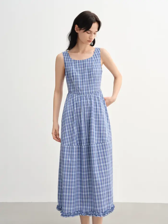 DUSHU 2025 Robe trapèze d'été pour femme améliorant la courbe – Taille profilée et bretelles d'inspi