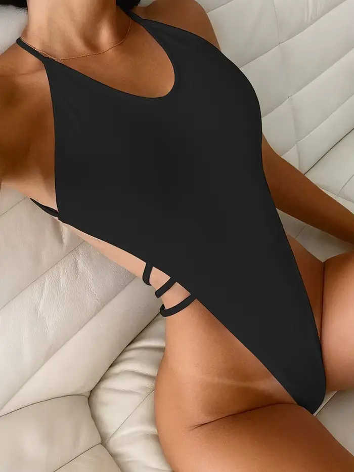 Vysoký pas tanga plavky s obvazovým efektem backless pro ženy nové letní kolekce speciální příležitosti stylový a sexy styl