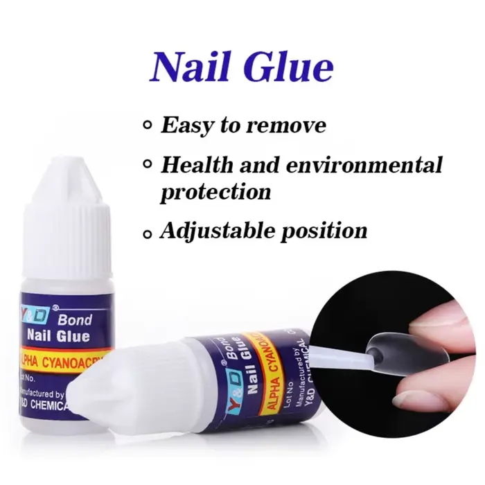 1 ensemble * 3g colle à ongles à séchage rapide pour faux ongles colle adhésive forte professionnel 