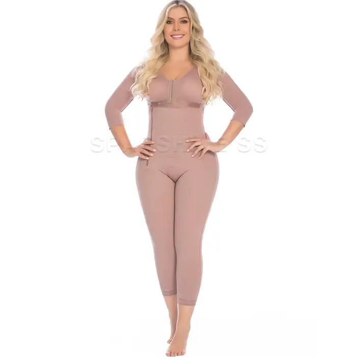 Body Shaper Faja Original colombien ceintures pour femmes post-partum minceur Shapewear avec soutien-gorge côté fermeture éclair haute Compression Corset