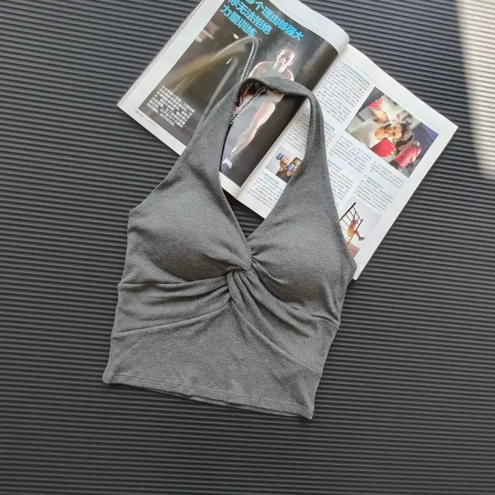 Sexy bez zad jóga podprsenka s ohlávka límec, rychlé sušení, druhá kůže pocit, polstrované, sportovní podprsenka