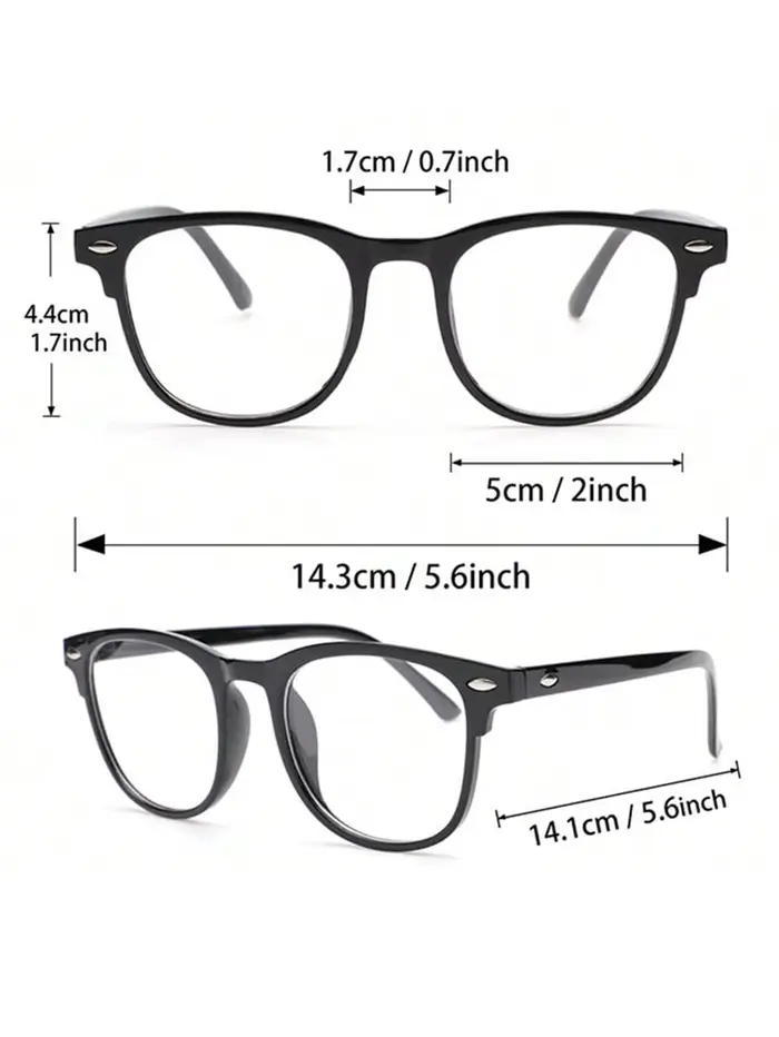 Lunettes transparentes Anti-lumière bleue, monture carrée en plastique unisexe, tendance, pour la re