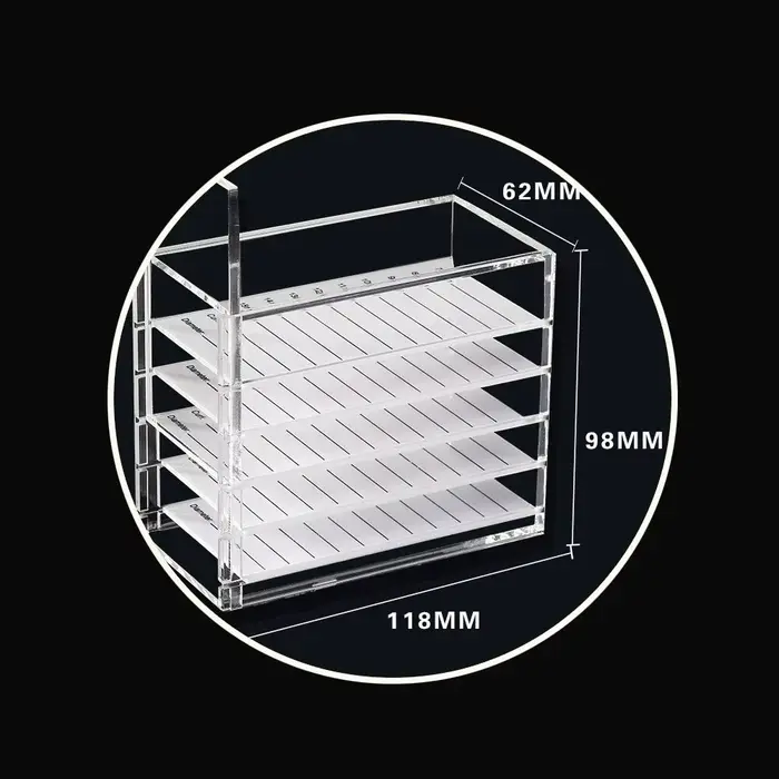 Boîte de rangement pour Extensions de cils, 5 couches, palette acrylique, support organisateur de ci