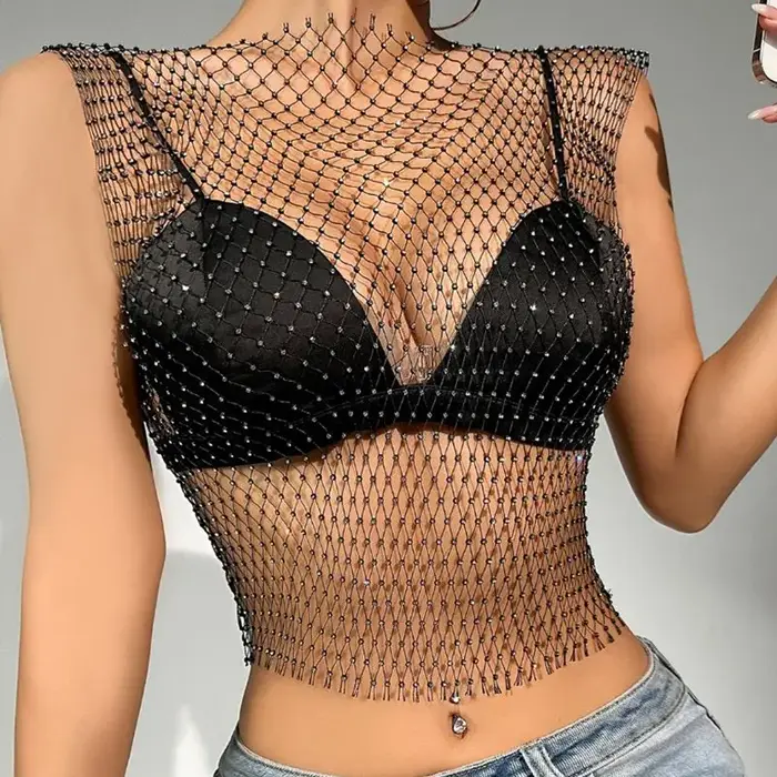 Dámský síťovaný top, sexy