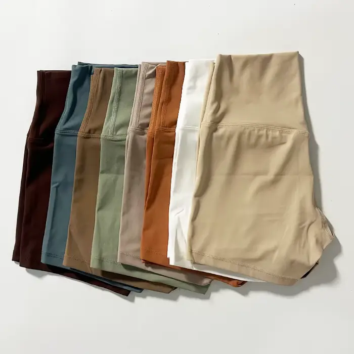 Short de sport taille haute pour femmes, short de Yoga, coupe cintrée, levage des fesses, course à p