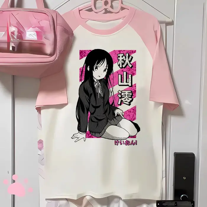 K-on trička pro ženy komiksové tričko dámské designérské vtipné grafické oblečení