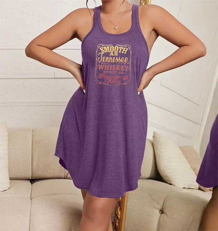 Chemise de nuit débardeur femme grande taille